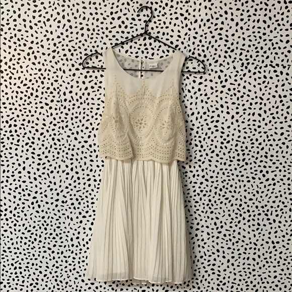 Urban Outfitters Dresses & Skirts - UO Cooperative Cream Pleated Dress